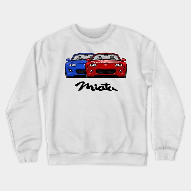 MX5 Miata NC Duo Crewneck Sweatshirt by Woreth